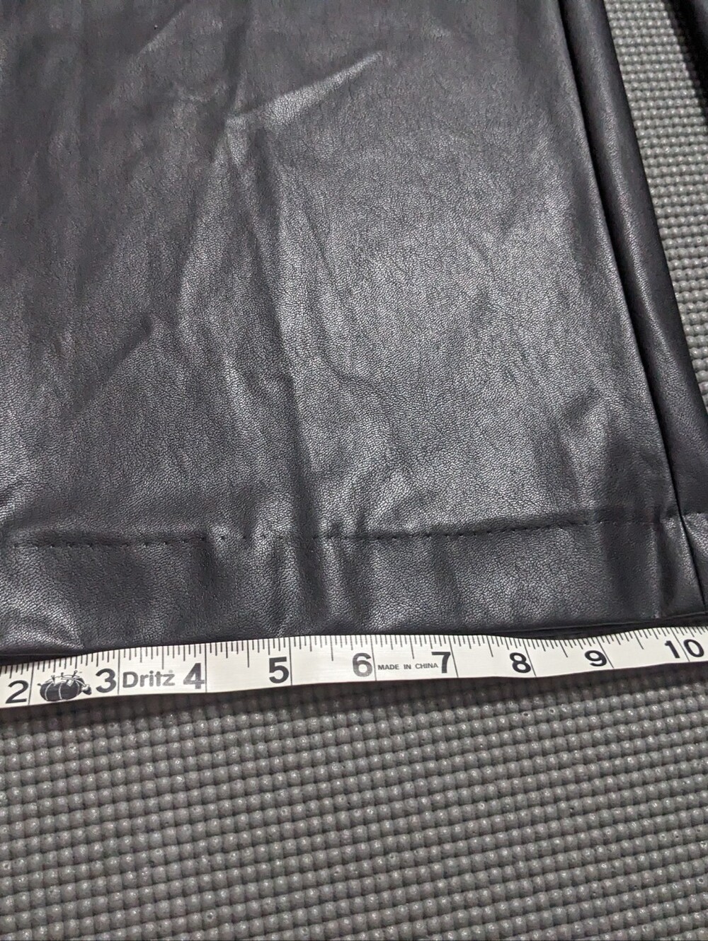 RAFFAELLO ROSSI Black Faux Leather Pants - Picture 13 of 13